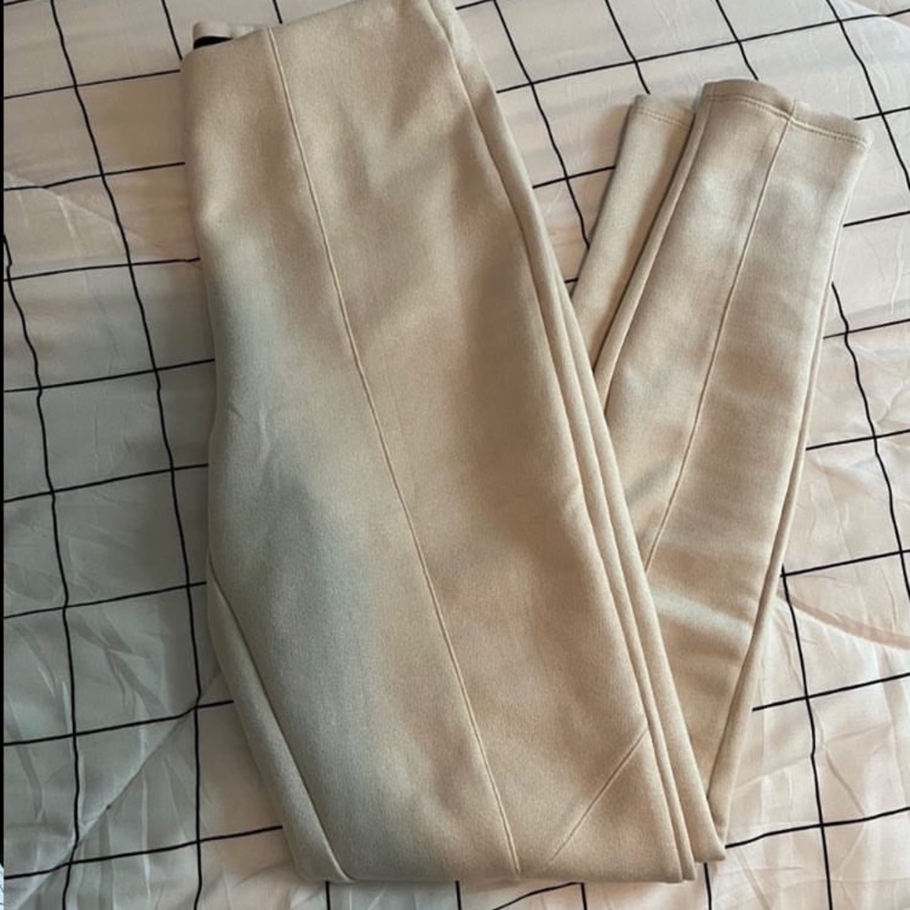 Suede leggings